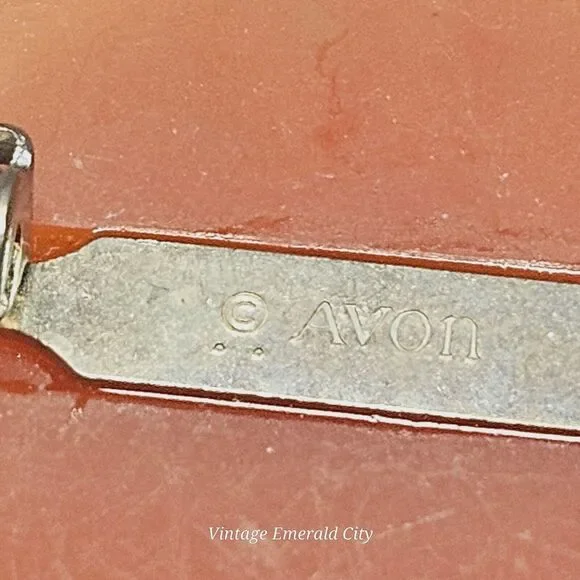 Raised Bouquet Flowers Brooch Framed Cameo Oval Shaped Vtg Floral Pin Revival - Picture 6 of 7